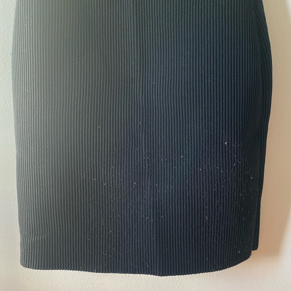 Babaton Sculpt Knit Black Strapless Dress - Picture 5 of 8